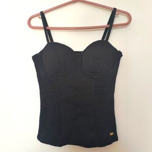Black Guess Bustier Style top Size S/M